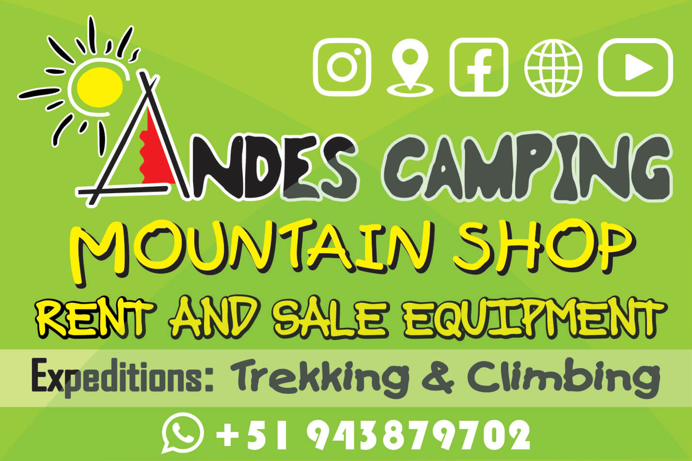 Andes Camping Mountain Shop Huaraz